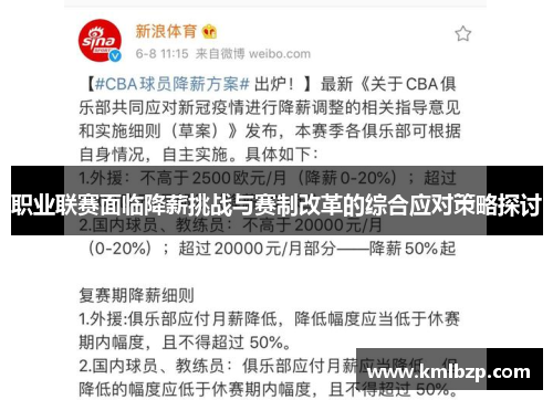 职业联赛面临降薪挑战与赛制改革的综合应对策略探讨